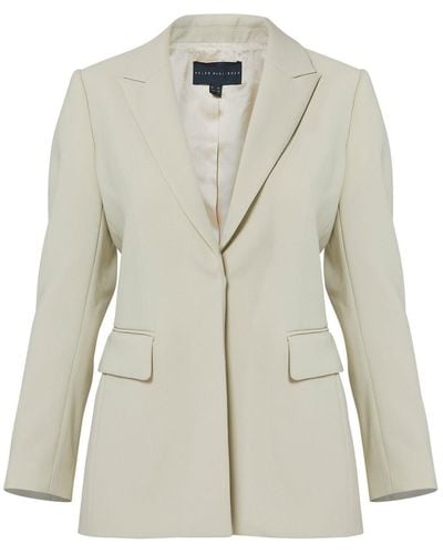 Helen Mcalinden Neutrals Jade Bone Stripe Jacket - White