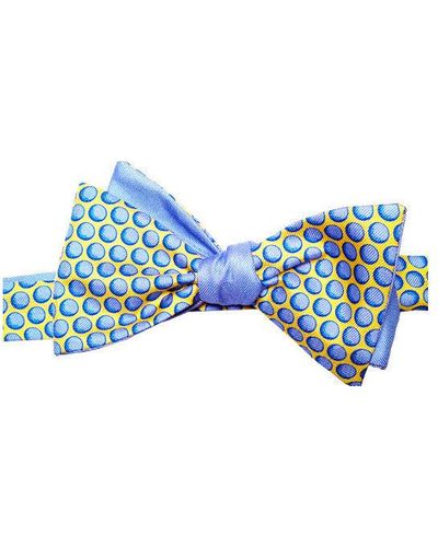 Lazyjack Press Balls Reversible Bow Tie - Blue