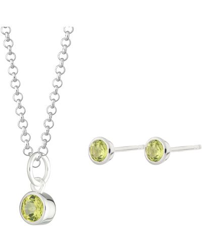 Lily Charmed August Birthstone Jewelry Set - Multicolor
