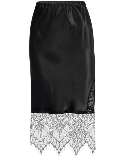 LAHIVE Hematite Bias Skirt - Black