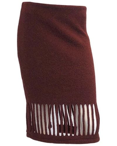 SNIDER Rustic Skirt - Red