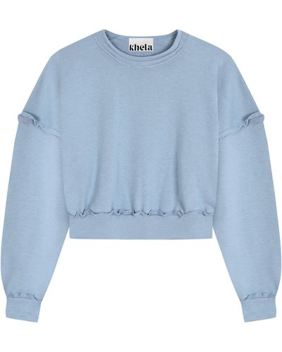 Khéla the Label Lovestruck Sweatshirt In Indigo - Blue