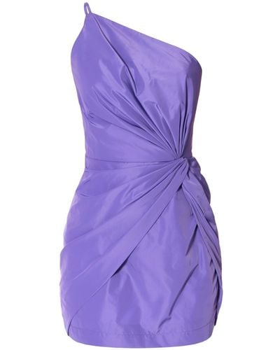 AGGI Alisson Purple Opulence Taffeta Mini Cocktail Dress
