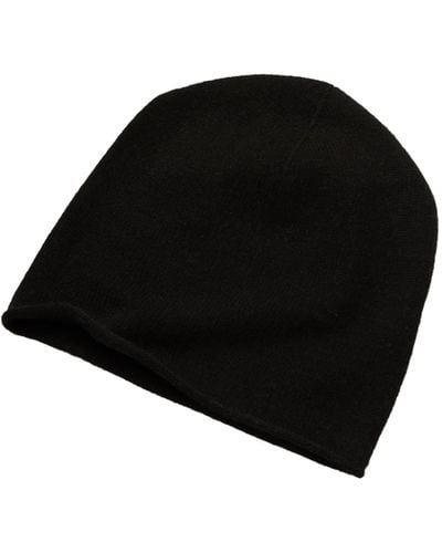 Cove Cashmere Beanie Hat - Black