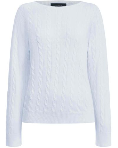 James Lakeland Cable Knit Jumper - Blue