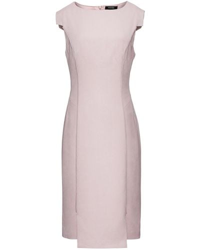 Smart and Joy Structured Sleeveless Dress - Pink