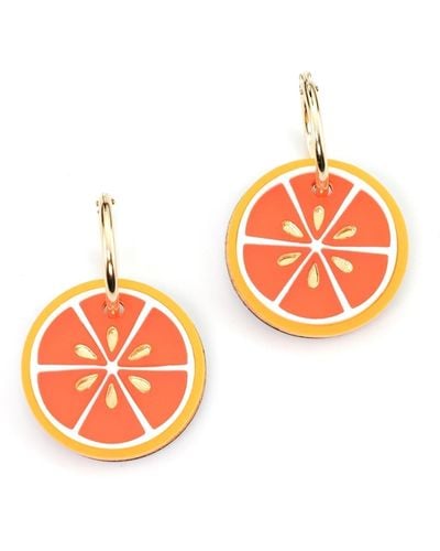 By Chavelli Blood Orange Earrings