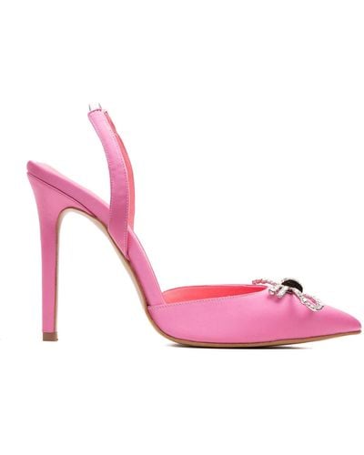 Ginissima Albertinne Pink Satin Shoes