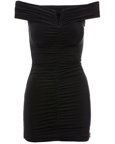 Nissa Off Shoulder Mini Dress - Black