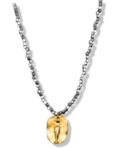 Daniela Janette Gold Virgin Mary Pendant Necklace - Metallic