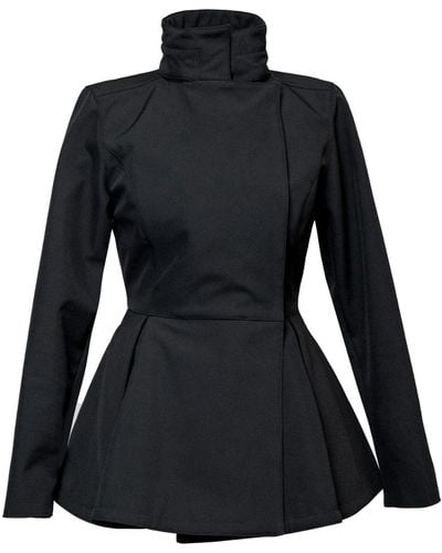 RainSisters Jacket With Detachable Hood: Evening Blush - Black