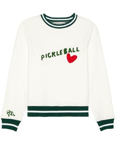 Ellsworth & Ivey Pickleball Heart Sweatshirt - White