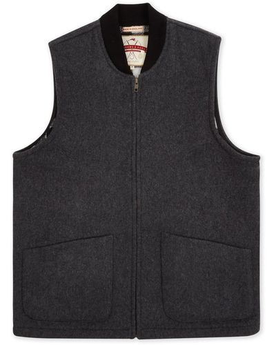 Burrows and Hare Wool Gilet - Gray