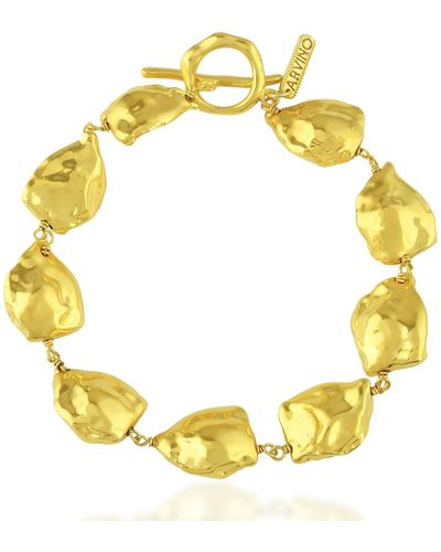 Arvino Molten nugget Bracelet Vermeil - Yellow