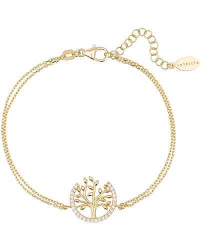 LÁTELITA London Tree Of Life Open Circle Bracelet Gold - Metallic