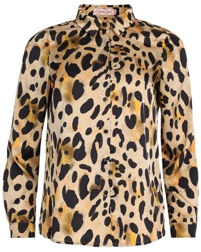 Traffic People When They See Me Leopard Shirt - Brown