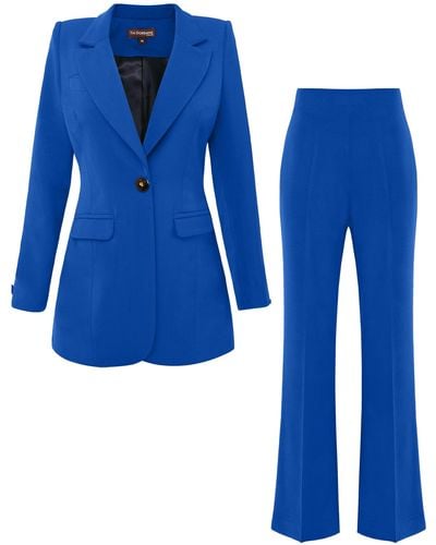 Tia Dorraine Royal Azure Classic Timeless Suit - Blue