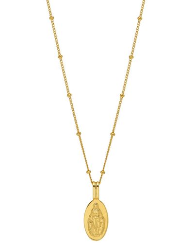 Northskull Saint Beaded Necklace In - Metallic