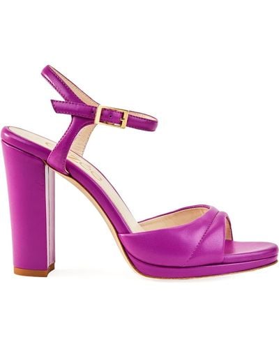 Elizee Solange Raspberry Sandal - Purple