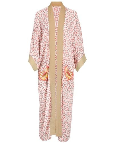 Henelle Venice Beach Vintage Kimono - Pink