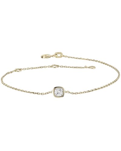 Lily Flo Jewellery Canopus Cushion Cut Diamond Silver Bracelet - Metallic