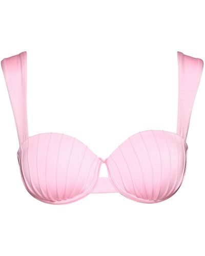 Noire Swimwear Pink Coquillage Balconette Bra