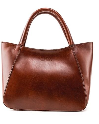 THE DUST COMPANY Leather Tote Soho Collection - Brown