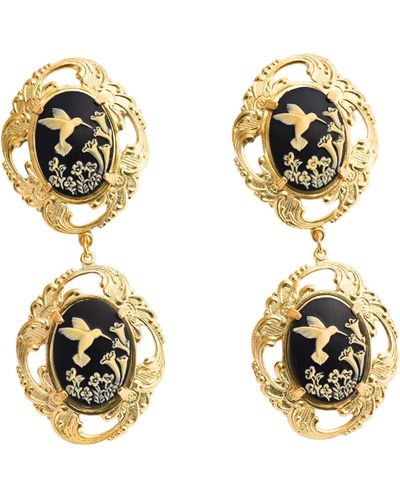 The Pink Reef Double Portrait Cameo Drops In - Metallic