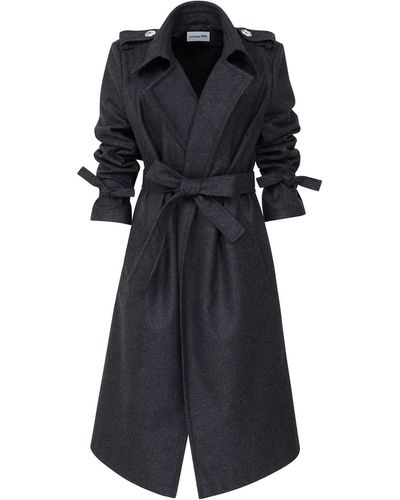 LA FEMME MIMI Tailored Winter Coat - Black