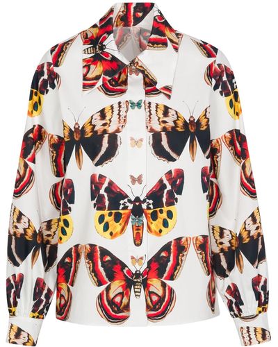 Meghan Fabulous The Butterfly Top - White