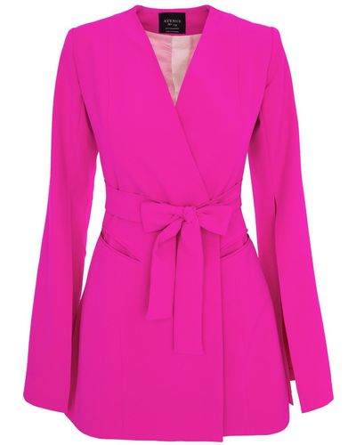 AVENUE No.29 Cape Blazer Dress - Pink
