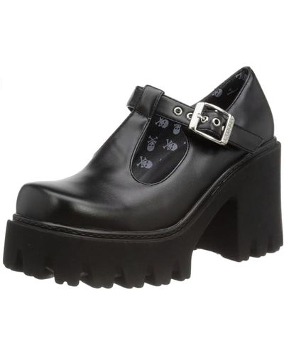 LAMODA My Style Chunky Mary Jane Shoes - Black