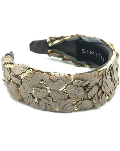 Simitri Grey Kitsch Headband - Metallic