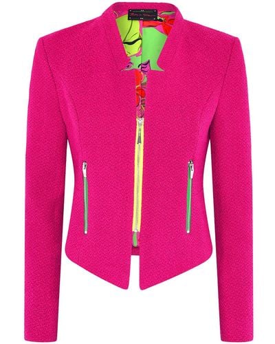 Beatrice von Tresckow Magenta Biker Jacket - Pink