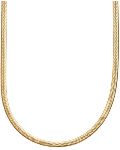 Scream Pretty Flat Snake Chain Necklace - Metallic