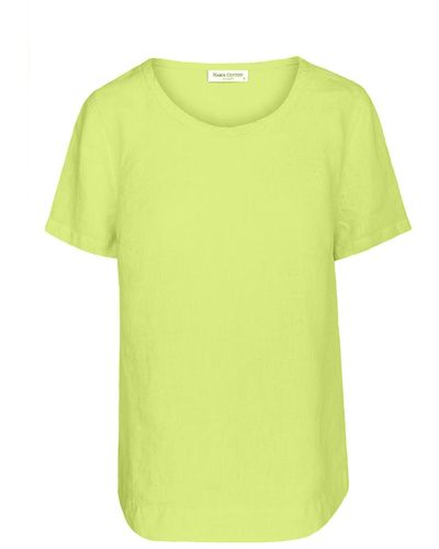 Haris Cotton Linen T-shirt - Yellow