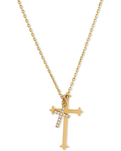 NAiiA Theodora Cross Necklace - Metallic