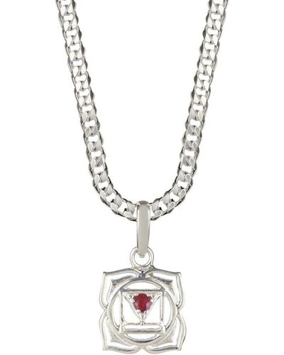 Charlotte's Web Jewellery Root Chakra Necklace - Metallic