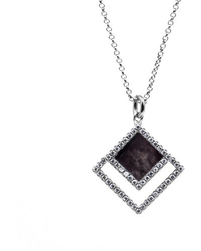 Jadeite Atelier Terra Necklace In Black Jade - Metallic