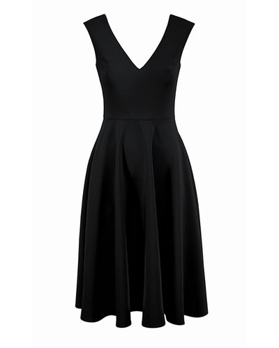 VIKIGLOW Carlota A Lina Midi Dress - Black