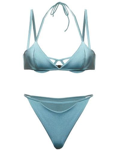 Selia Richwood Dona Double Layer Underwire Blu Bikini - Blue