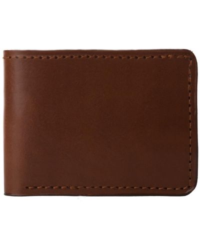 THE DUST COMPANY Leather Wallet In Cuoio Havana - Brown