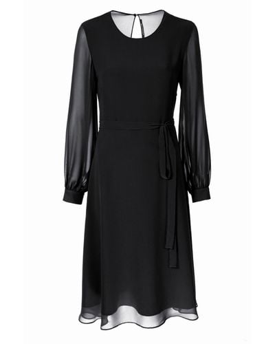 VIKIGLOW Aurora Tulle Midi Cocktail Dress - Black