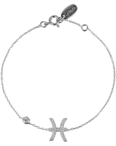 LÁTELITA London Zodiac Horoscope Star Sign Bracelet Pisces Silver - Metallic