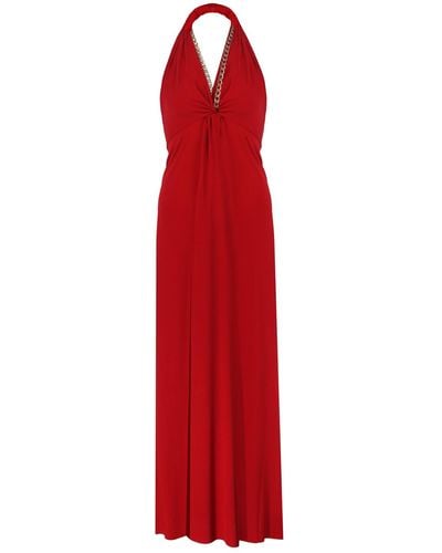 N'Onat Galaxy Party Long Dress In - Red
