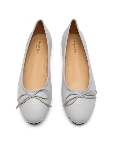 French Sole Amelie Light Leather - White