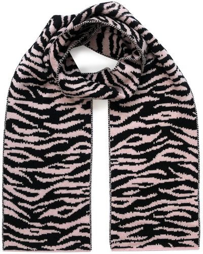INGMARSON Tiger Wool & Cashmere Scarf Baby Pink - Multicolor