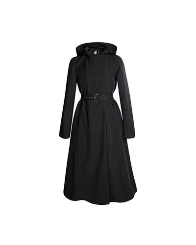 RainSisters Short Waterproof Coat In A-line Cut: Classic - Black
