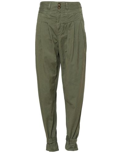 NOEND Syd Utility Balloon Pants In Sage - Green