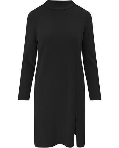 Haris Cotton Essence Solid Split Thigh Dress - Black